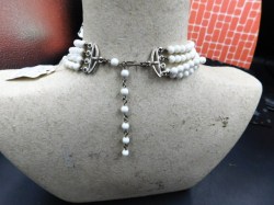 haskell white necklace back